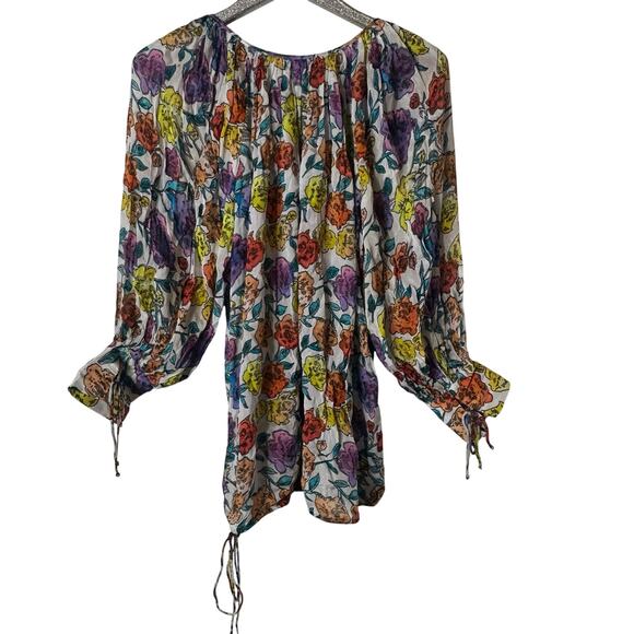 Jen's Pirate Booty Carnivale Tunic Floral Print NEW - Picture 2 of 12